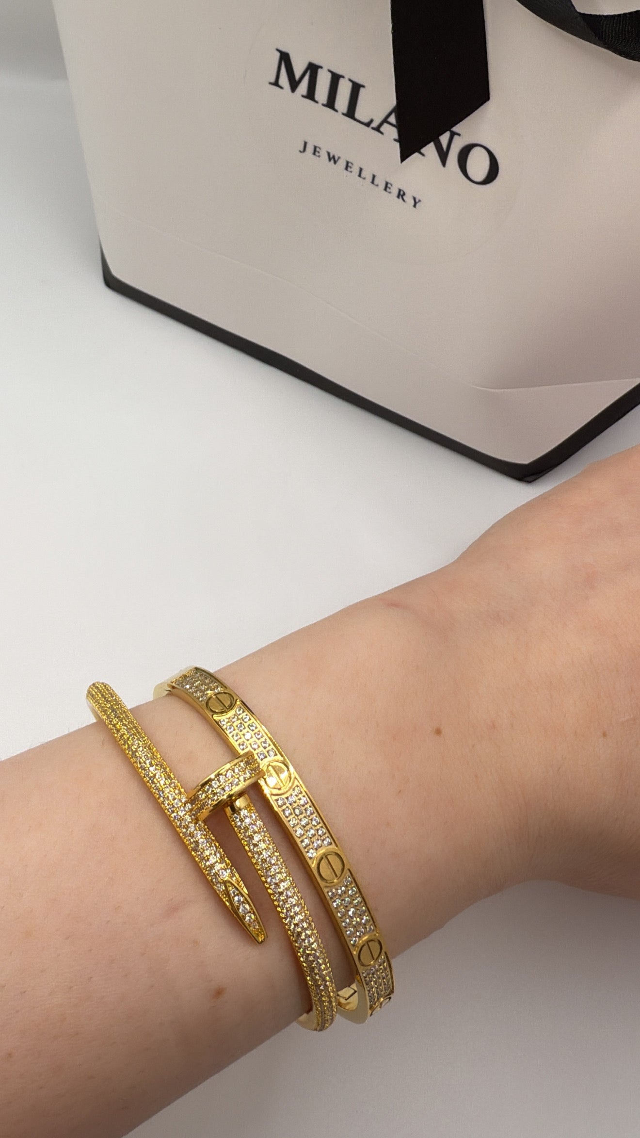 ✨ Pack Dúo Brazaletes Full Strass 💎