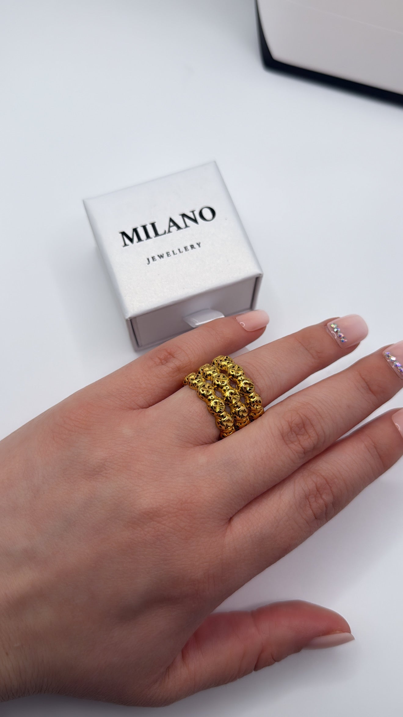 ✨ Anillo Golden Dream - Oro 18K 💍