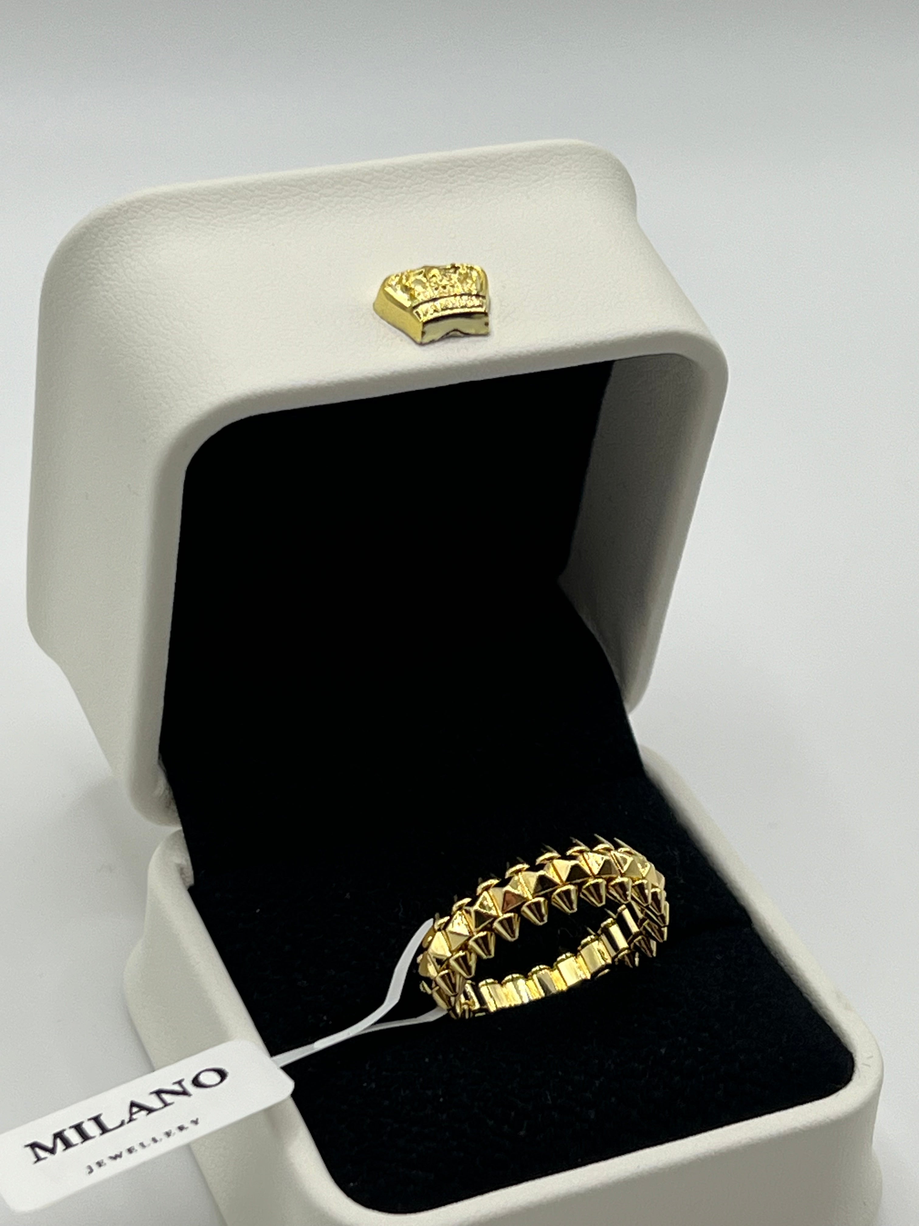 Anillo Clash - Oro 18K sobre Acero Inoxidable