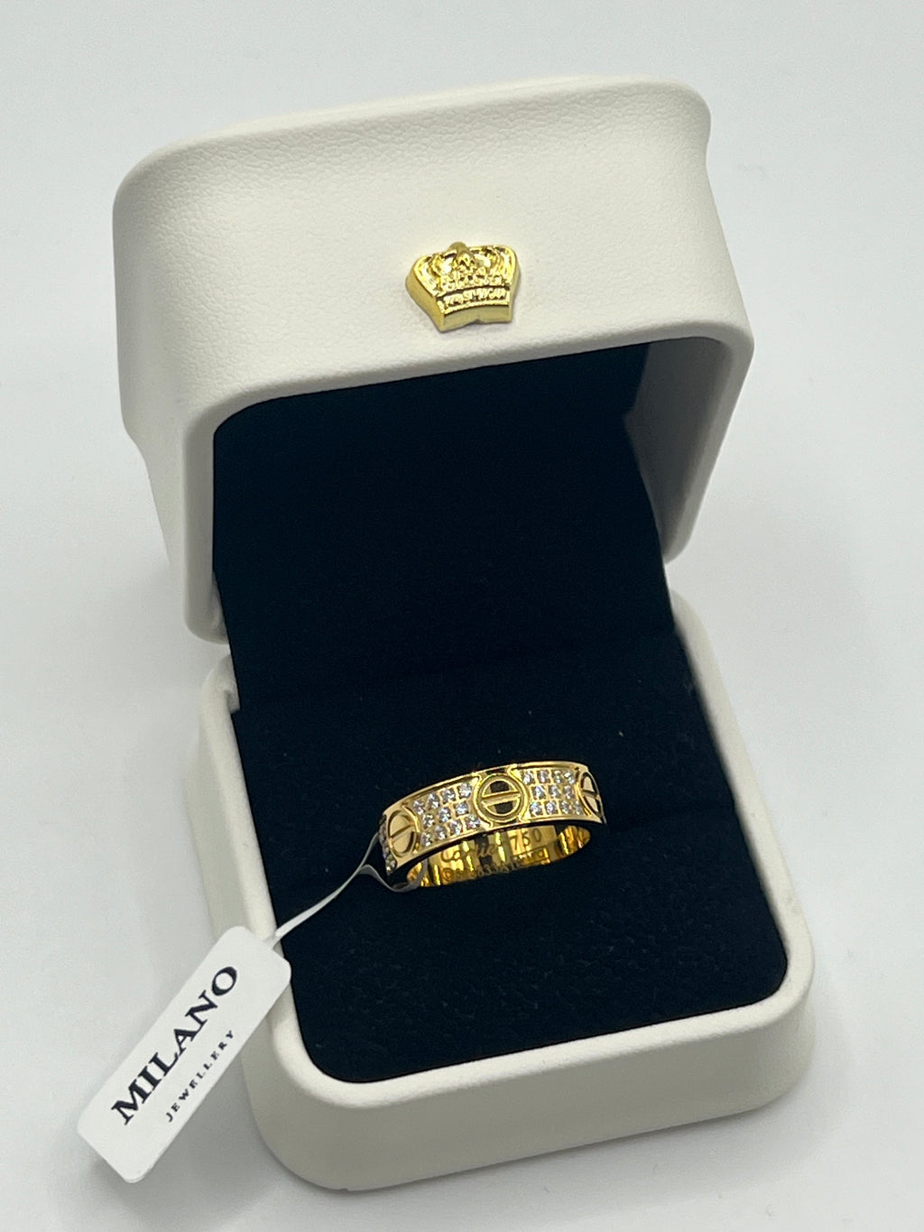 Anillo 3 Bandas Brillantes