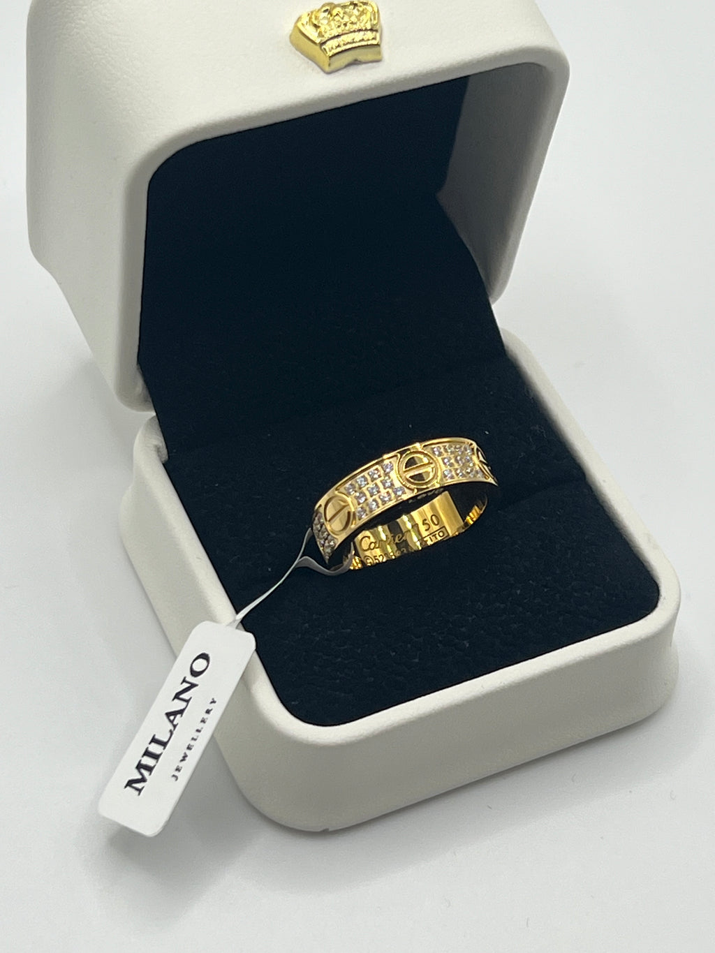 Anillo 3 Bandas Brillantes