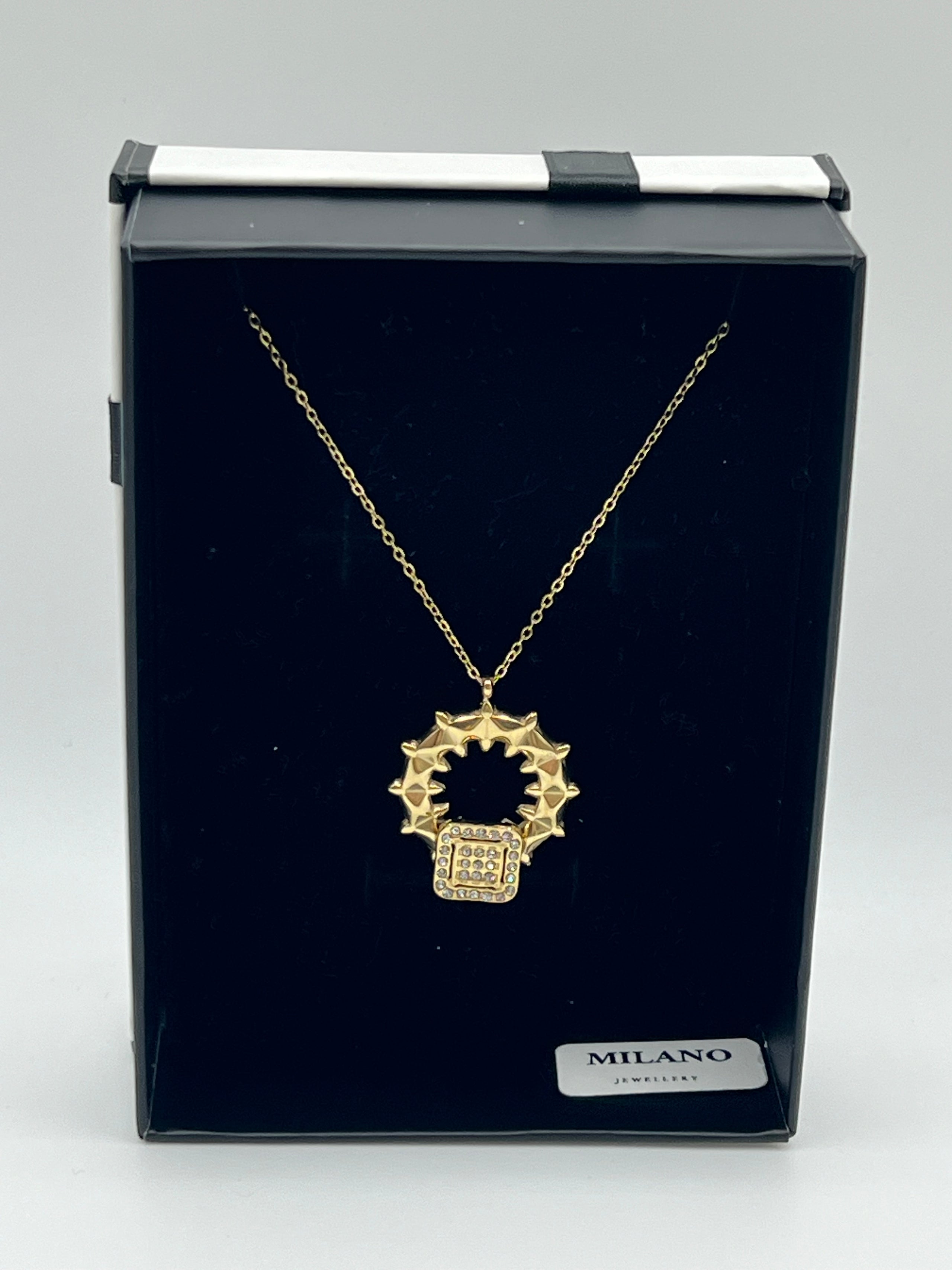 Collar Golden Clash, Oro 18K sobre Acero Inoxidable