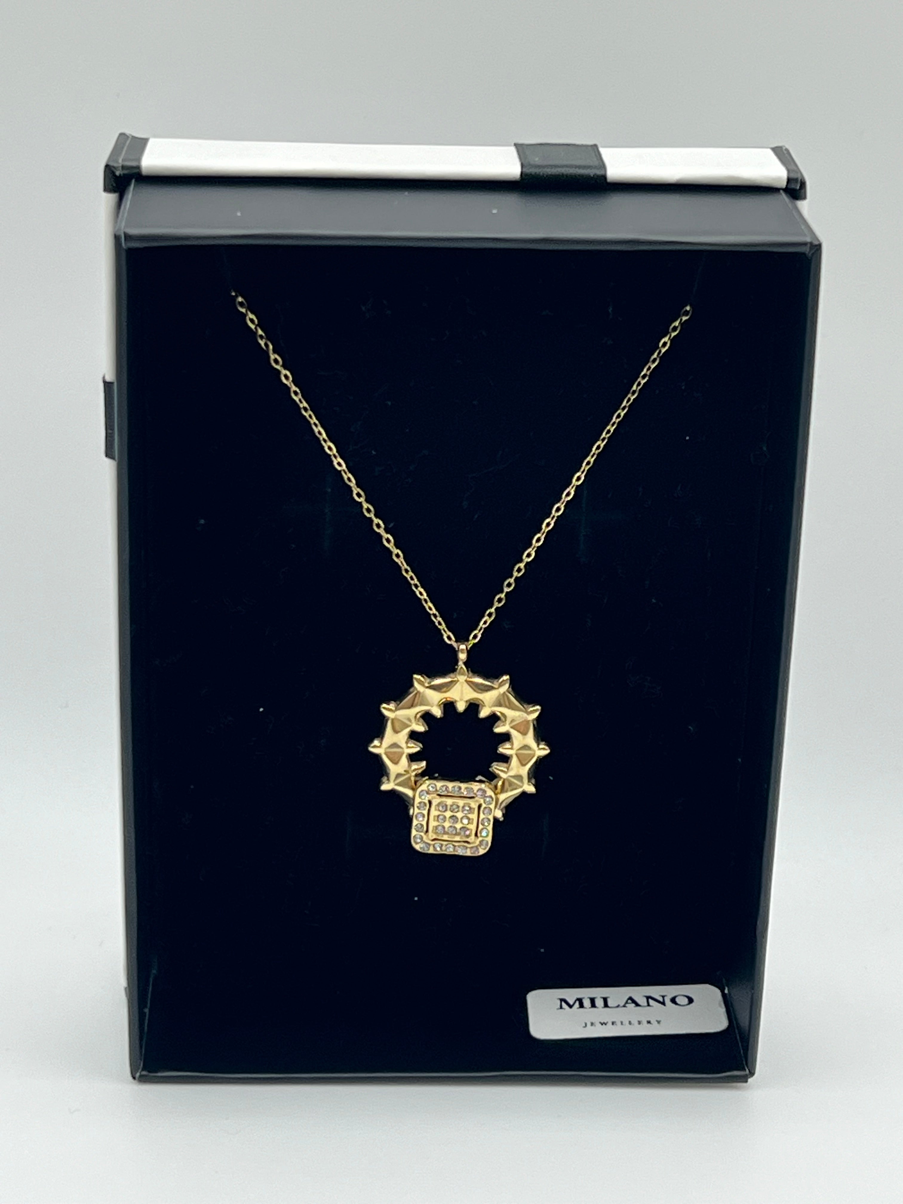Collar Golden Clash, Oro 18K sobre Acero Inoxidable