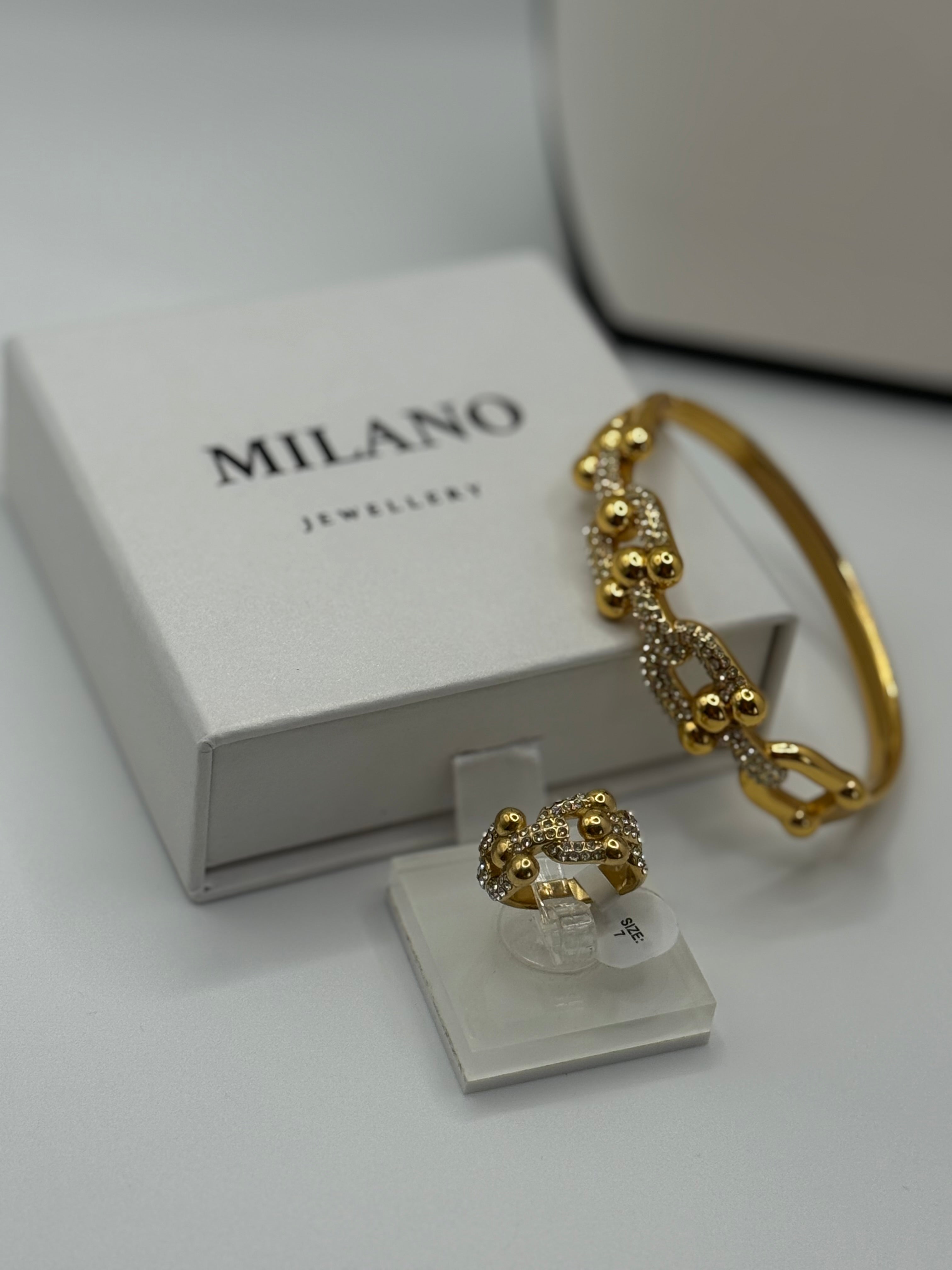 ✨ Pack Golden Duo - Anillo + Brazalete 💛
