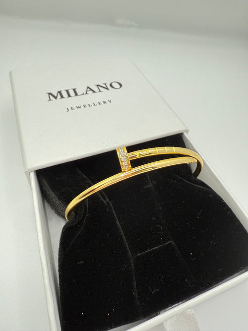 Brazalete Clavo Fino Strass 💎